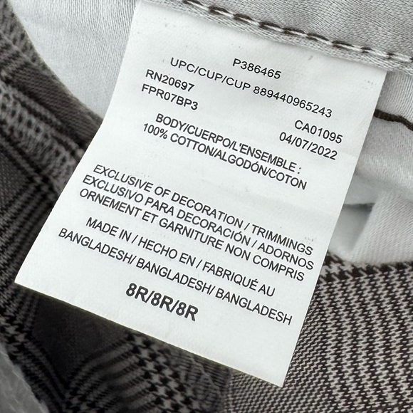 Dickies Punk Goth Skater Plaid Academia Cotton Wide Leg Flare Pants - Picture 9 of 16